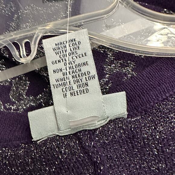 Catherines Womens Size 2X Open Front Kimono Cardigan‎ Metallic Sheer Lightweight - Picture 4 of 8